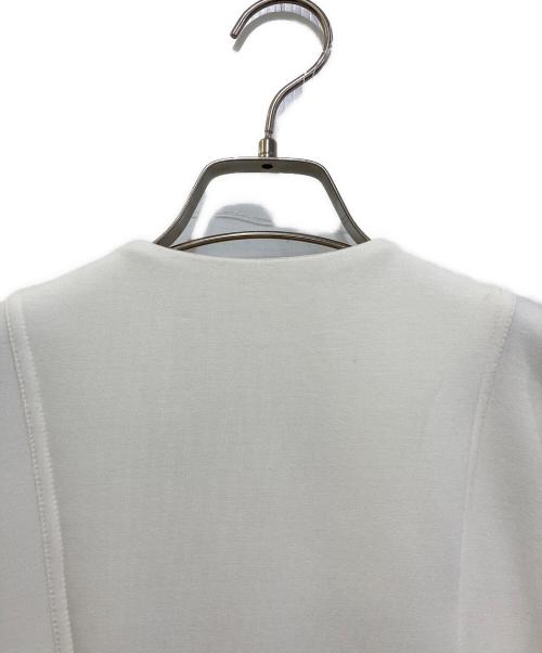 LAUBE（ローブ）LAUBE (ローブ) Double Knit Peplum Jacket　25SP-08 ホワイト サイズ:F 未使用品の古着・服飾アイテム