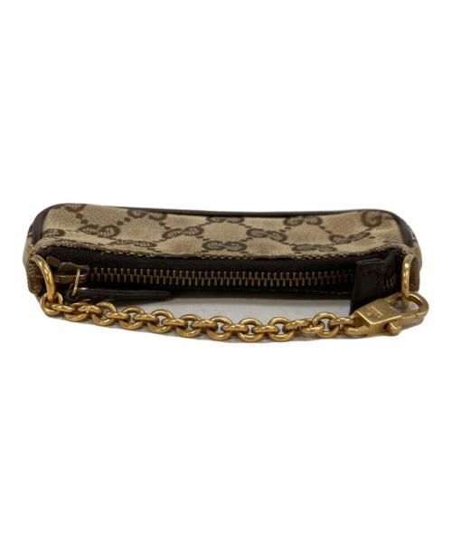 GUCCI（グッチ）GUCCI (グッチ) GGキャンバスホースビットコインケース　115291 ベージュの古着・服飾アイテム