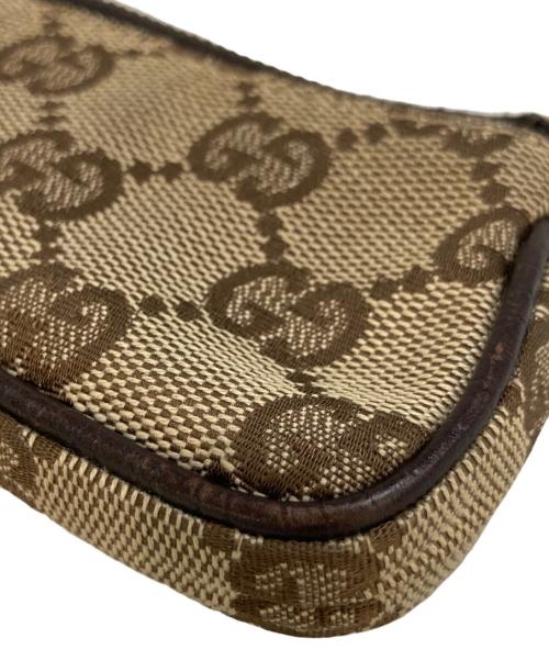 GUCCI（グッチ）GUCCI (グッチ) GGキャンバスホースビットコインケース　115291 ベージュの古着・服飾アイテム