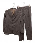 SUIT SELECT21スーツセレクト21）の古着「3釦段返りシングルスーツ 2タック SLJP2065」｜ブラウン