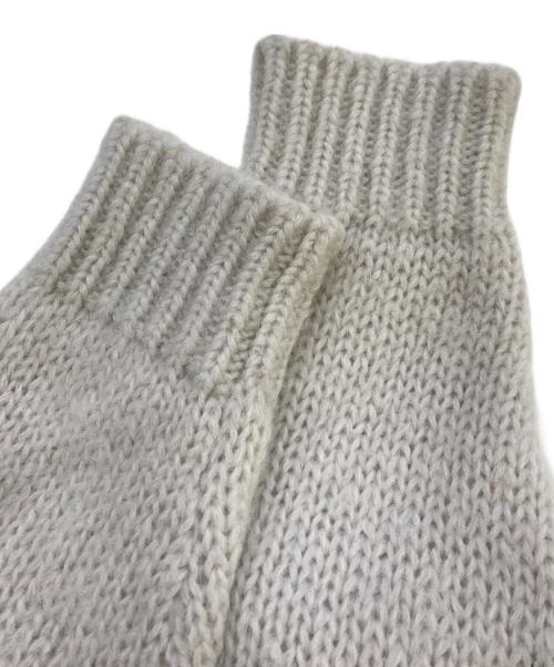 BATONER（バトナ―）BATONER (バトナ―) MOHAIR NORDIC CREW NECK アイボリー×グレー サイズ:2の古着・服飾アイテム