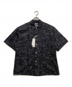 BEAUTY&YOUTH UNITED ARROWS×LONGCHAMPビューティーアンドユースユナイテッドアローズ×ロンシャン）の古着「別注 モノトーン フラワー グランデシャツ　1216-199-3087」｜ブラック