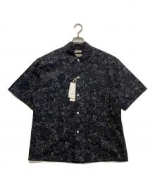 BEAUTY&YOUTH UNITED ARROWS×LONGCHAMP（ビューティーアンドユースユナイテッドアローズ×ロンシャン）の古着「別注 モノトーン フラワー グランデシャツ　1216-199-3087」｜ブラック