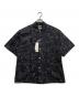 BEAUTY&YOUTH UNITED ARROWS（ビューティーアンドユースユナイテッドアローズ）の古着「別注 モノトーン フラワー グランデシャツ　1216-199-3087」｜ブラック