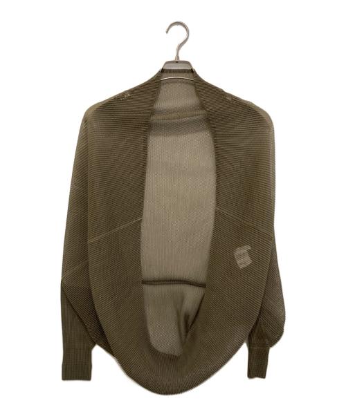 PLEATS PLEASE（プリーツプリーズ）PLEATS PLEASE (プリーツプリーズ) ボレロカーディガン　PP43-F0263　 グリーン サイズ:Freeの古着・服飾アイテム