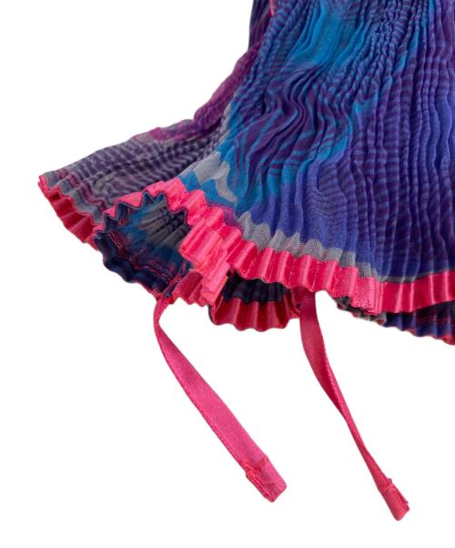 ISSEY MIYAKE（イッセイミヤケ）ISSEY MIYAKE (イッセイミヤケ) ストール　IM93AD117 パープルの古着・服飾アイテム