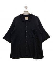 YOKE（ヨーク）の古着「RIB KNITTED SHIRT　YK24SS0699S」｜ブラック