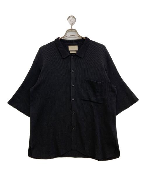YOKE（ヨーク）YOKE (ヨーク) RIB KNITTED SHIRT　YK24SS0699S ブラック サイズ:2の古着・服飾アイテム