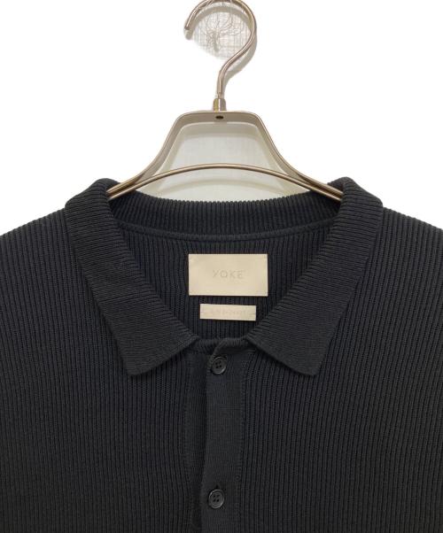 YOKE（ヨーク）YOKE (ヨーク) RIB KNITTED SHIRT　YK24SS0699S ブラック サイズ:2の古着・服飾アイテム