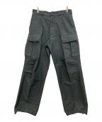 PRADAプラダ）の古着「Re Nylon Triangle Logo Plate Nylon Cargo Pants　SPH286 S222」｜グレー