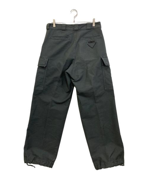 PRADA（プラダ）PRADA (プラダ) Re Nylon Triangle Logo Plate Nylon Cargo Pants　SPH286 S222 グレー サイズ:XSの古着・服飾アイテム