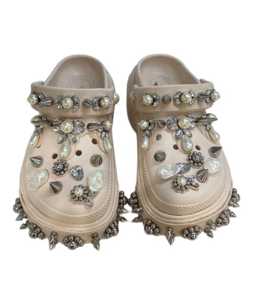 crocs（クロックス）crocs (クロックス) Simone Rocha (シモーネ ロシャ) Stomp Clog Dew　210942-0WW ベージュ サイズ:22の古着・服飾アイテム