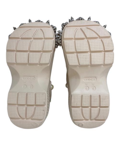 crocs（クロックス）crocs (クロックス) Simone Rocha (シモーネ ロシャ) Stomp Clog Dew　210942-0WW ベージュ サイズ:22の古着・服飾アイテム