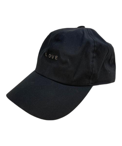 RICK OWENS（リックオウエンス）RICK OWENS (リックオウエンス) Embroidered Baseball Cap - Black　RA01F0800-TEEM4 ブラックの古着・服飾アイテム