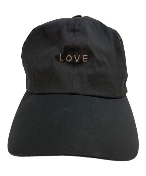 RICK OWENS（リックオウエンス）RICK OWENS (リックオウエンス) Embroidered Baseball Cap - Black　RA01F0800-TEEM4 ブラックの古着・服飾アイテム