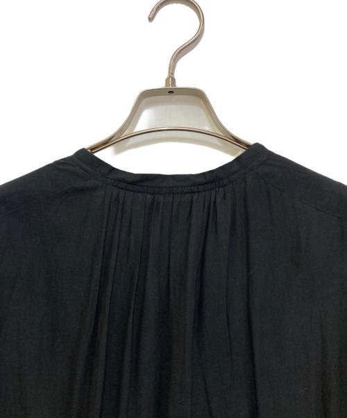ne quittez pas（ヌキテパ）ne quittez pas (ヌキテパ) COTTON SOLID GATHER LONG DRESS　010492902P ブラック サイズ:不明(実寸をご参考下さい)の古着・服飾アイテム