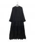 ne quittez pas (ヌキテパ) COTTON SOLID GATHER LONG DRESS　010492902P ブラック サイズ:不明(実寸をご参考下さい)：8000円