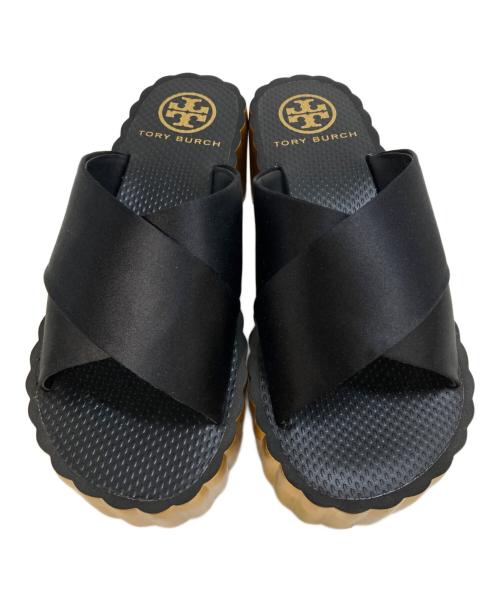 TORY BURCH（トリーバーチ）TORY BURCH (トリーバーチ) 厚底サンダル　7M 5595 E17 ブラック サイズ:7Mの古着・服飾アイテム