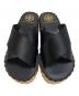 中古・古着 TORY BURCH (トリーバーチ) 厚底サンダル　7M 5595 E17 ブラック サイズ:7M：6000円