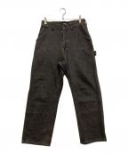 X-LARGEエクストララージ）の古着「DOUBLE KNEE WORK PANTS　101231031001」｜ブラック
