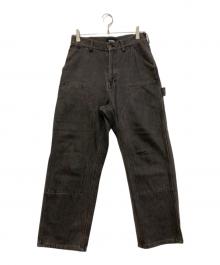 X-LARGE（エクストララージ）の古着「DOUBLE KNEE WORK PANTS　101231031001」｜ブラック