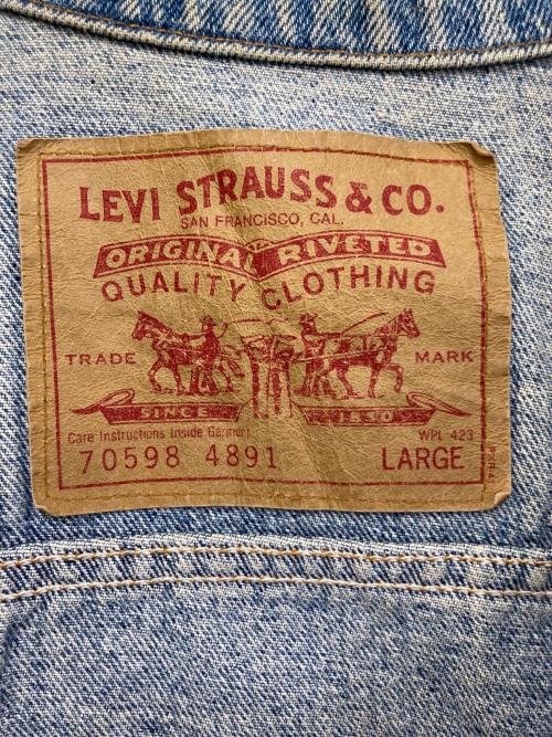 LEVI'S（リーバイス）LEVI'S (リーバイス) 90`sデニムジャケット　70598-4891 インディゴ サイズ:LARGEの古着・服飾アイテム
