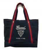 GUCCIグッチ）の古着「シェリーライン トートバッグ　816863」｜ネイビー