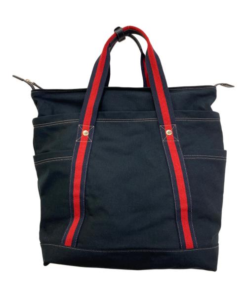 GUCCI（グッチ）GUCCI (グッチ) シェリーライン トートバッグ　816863 ネイビーの古着・服飾アイテム