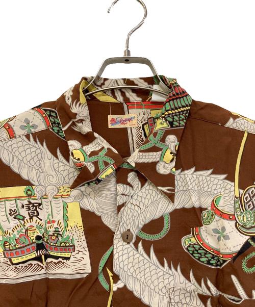 Sun Surf（サンサーフ）Sun Surf (サンサーフ) アロハシャツ 511-M32414B ブラウン サイズ:Sの古着・服飾アイテム
