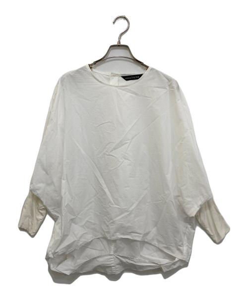 mizuiro-ind（ミズイロインド）mizuiro-ind (ミズイロインド) 袖切替ブラウス ホワイト サイズ:Freeの古着・服飾アイテム