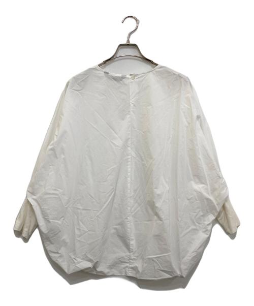 mizuiro-ind（ミズイロインド）mizuiro-ind (ミズイロインド) 袖切替ブラウス ホワイト サイズ:Freeの古着・服飾アイテム