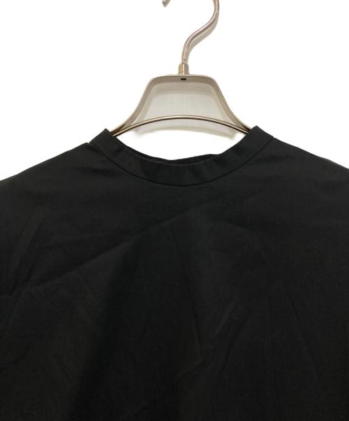 mizuiro-ind（ミズイロインド）mizuiro-ind (ミズイロインド) バックボタンワイドブラウス ブラック サイズ:Freeの古着・服飾アイテム