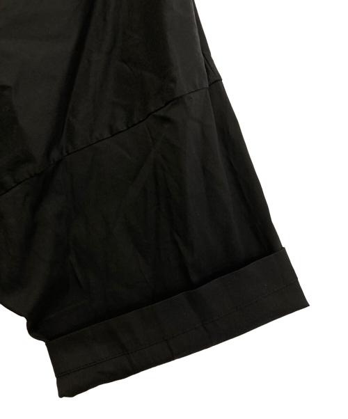 mizuiro-ind（ミズイロインド）mizuiro-ind (ミズイロインド) バックボタンワイドブラウス ブラック サイズ:Freeの古着・服飾アイテム
