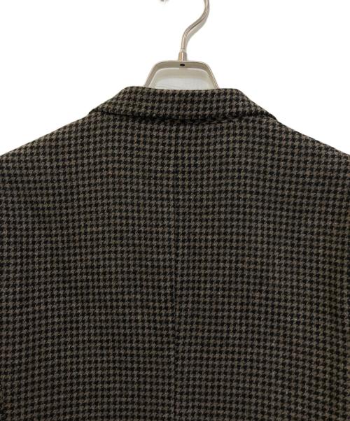 green label relaxing（グリーンレーベルリラクシング）green label relaxing (グリーンレーベルリラクシング) 千鳥格子テーラードジャケット　3122-142-1517 ブラウン×ブラック サイズ:46の古着・服飾アイテム