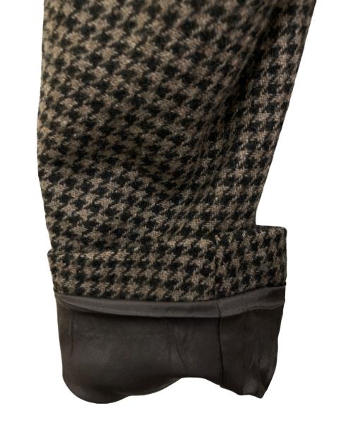 green label relaxing（グリーンレーベルリラクシング）green label relaxing (グリーンレーベルリラクシング) 千鳥格子テーラードジャケット　3122-142-1517 ブラウン×ブラック サイズ:46の古着・服飾アイテム