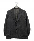 green label relaxingグリーンレーベルリラクシング）の古着「チェックテーラードジャケット　3122-127-1648」｜グレー
