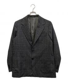 green label relaxing（グリーンレーベルリラクシング）の古着「チェックテーラードジャケット　3122-127-1648」｜グレー