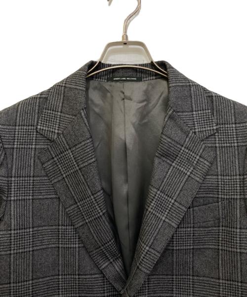 green label relaxing（グリーンレーベルリラクシング）green label relaxing (グリーンレーベルリラクシング) チェックテーラードジャケット　3122-127-1648 グレー サイズ:Mの古着・服飾アイテム