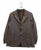 green label relaxingグリーンレーベルリラクシング）の古着「チェックテーラードジャケット　3122-127-1648」｜ブラウン