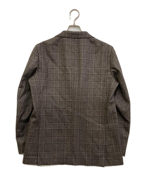 green label relaxing（グリーンレーベルリラクシング）green label relaxing (グリーンレーベルリラクシング) チェックテーラードジャケット　3122-127-1648 ブラウン サイズ:Mの古着・服飾アイテム