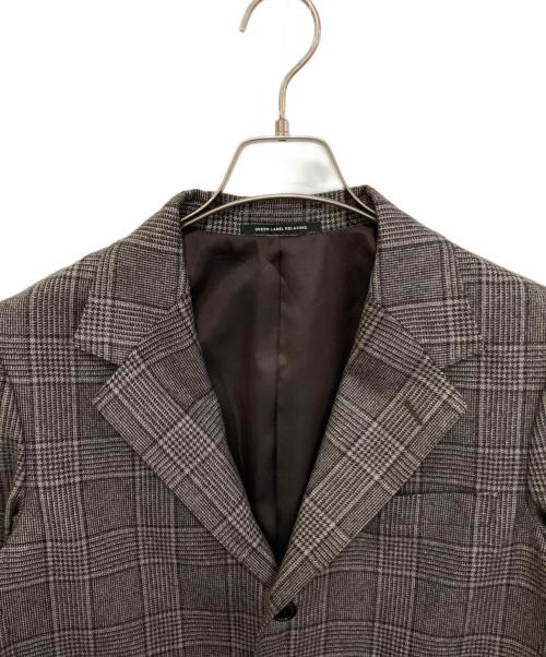 green label relaxing（グリーンレーベルリラクシング）green label relaxing (グリーンレーベルリラクシング) チェックテーラードジャケット　3122-127-1648 ブラウン サイズ:Mの古着・服飾アイテム