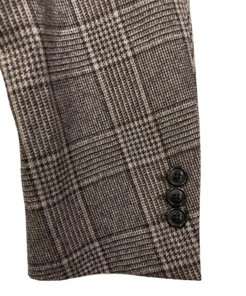 green label relaxing（グリーンレーベルリラクシング）green label relaxing (グリーンレーベルリラクシング) チェックテーラードジャケット　3122-127-1648 ブラウン サイズ:Mの古着・服飾アイテム