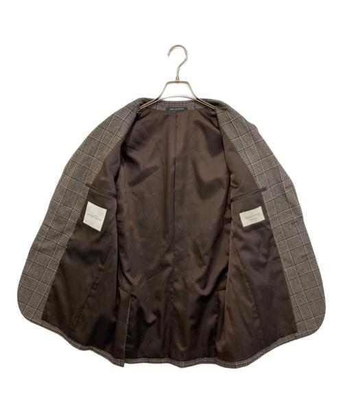green label relaxing（グリーンレーベルリラクシング）green label relaxing (グリーンレーベルリラクシング) チェックテーラードジャケット　3122-127-1648 ブラウン サイズ:Mの古着・服飾アイテム