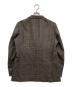 green label relaxing (グリーンレーベルリラクシング) チェックテーラードジャケット　3122-127-1648 ブラウン サイズ:M：7000円