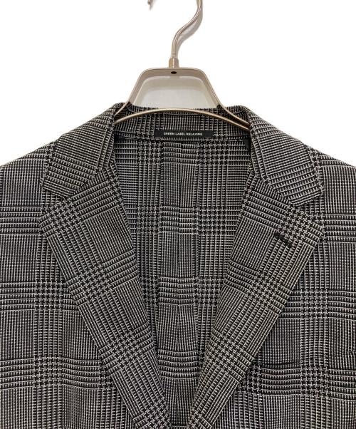 green label relaxing（グリーンレーベルリラクシング）green label relaxing (グリーンレーベルリラクシング) チェックテーラードジャケット　3122-110-1384 ホワイト×ブラック サイズ:46の古着・服飾アイテム