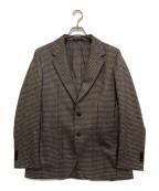 green label relaxingグリーンレーベルリラクシング）の古着「GLR CLOTH ミルドチドリ 2B RG ジャケット　3122-1-101751」｜ブラウン