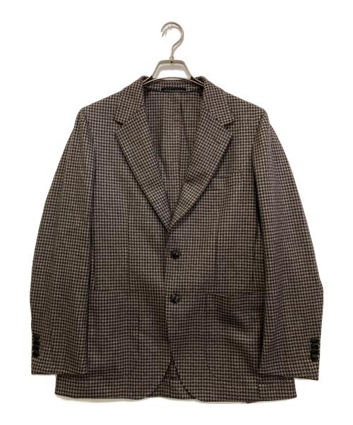 green label relaxing（グリーンレーベルリラクシング）green label relaxing (グリーンレーベルリラクシング) GLR CLOTH ミルドチドリ 2B RG ジャケット　3122-1-101751 ブラウン サイズ:Mの古着・服飾アイテム