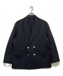 green label relaxing（グリーンレーベルリラクシング）の古着「TW オックス ダブル ブレザー ジャケット 3222-1-000019」｜ネイビー