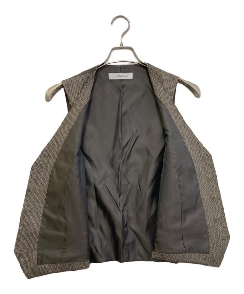 green label relaxing（グリーンレーベルリラクシング）green label relaxing (グリーンレーベルリラクシング) 3ピース千鳥格子セットアップ ブラウン サイズ:46の古着・服飾アイテム