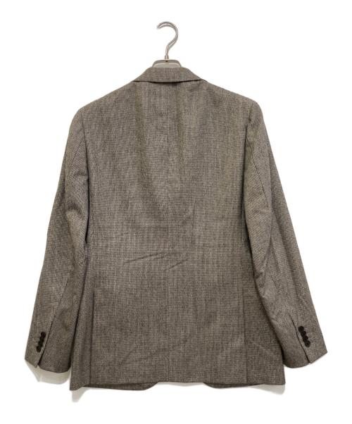 green label relaxing（グリーンレーベルリラクシング）green label relaxing (グリーンレーベルリラクシング) 3ピース千鳥格子セットアップ ブラウン サイズ:46の古着・服飾アイテム